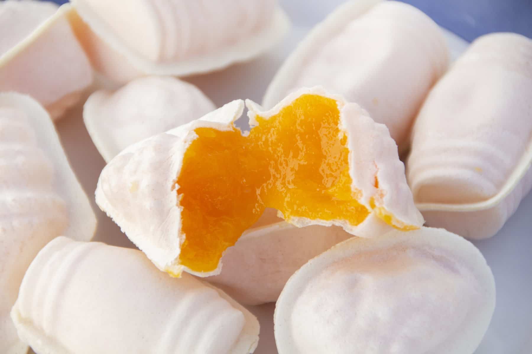 Traditional portuguese sweet called Ovos moles de Aveiro.