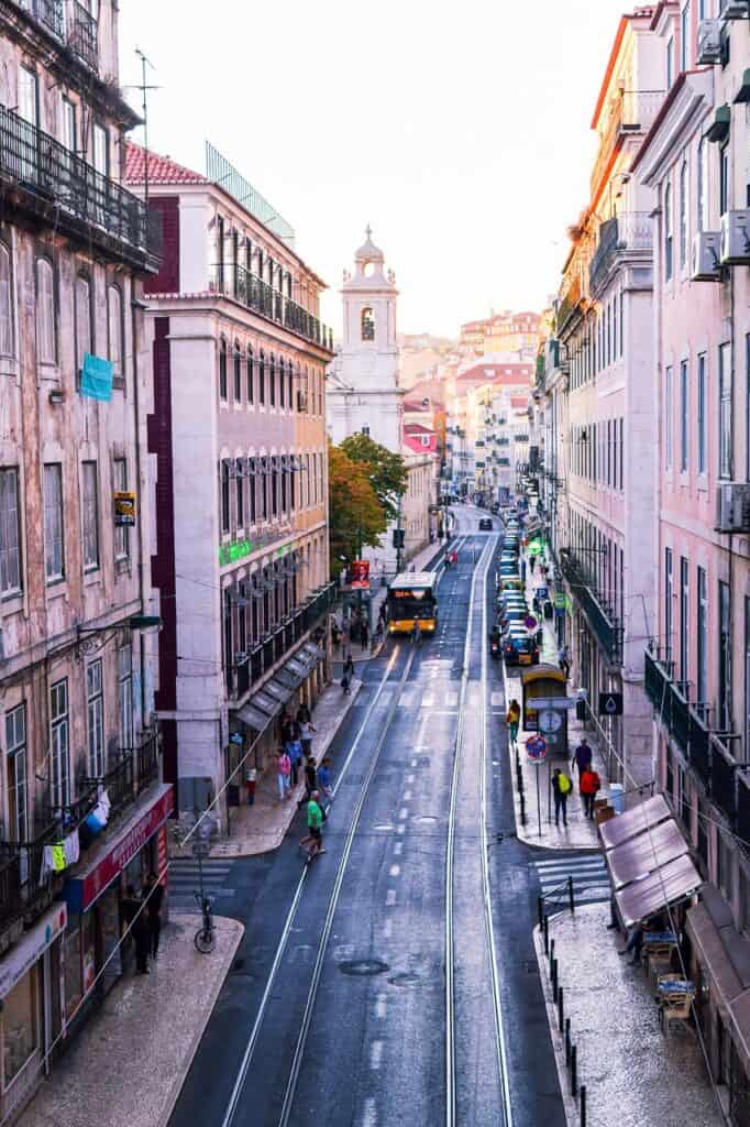 Rua Limoeiro in the Alfama neighborhood of Lisbon