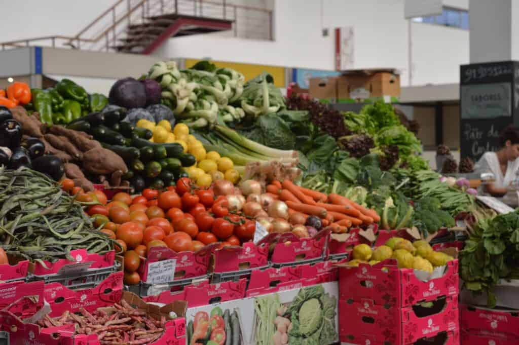 vegtebals at the market PORTUGAL