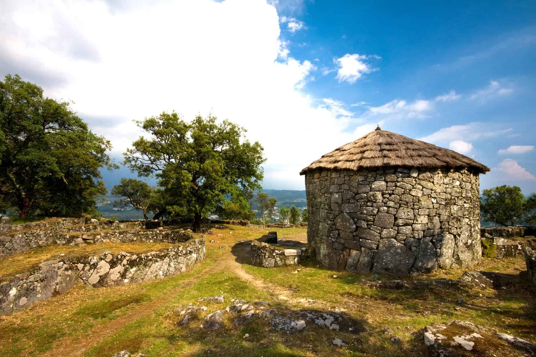Archaeological ruins of Citânia de Briteiros in Guimaraes Portugal. European Capital of Culture 2012
