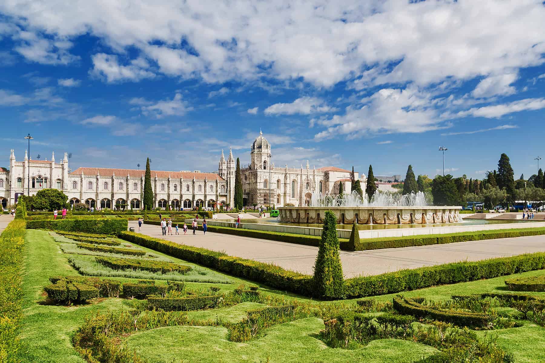 Jeronimos Monastery in Lisbon Jeronimos - the most grandiose monument to late-Manueline Portuguese style architecture.