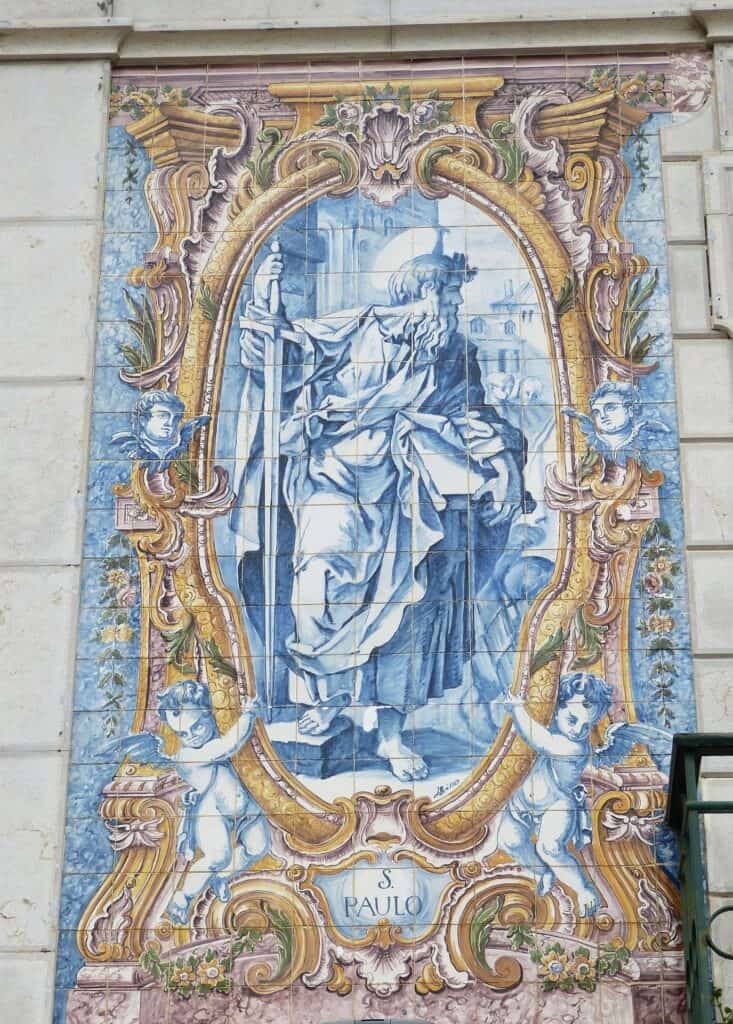 cascais - portugal - city hall azulejos