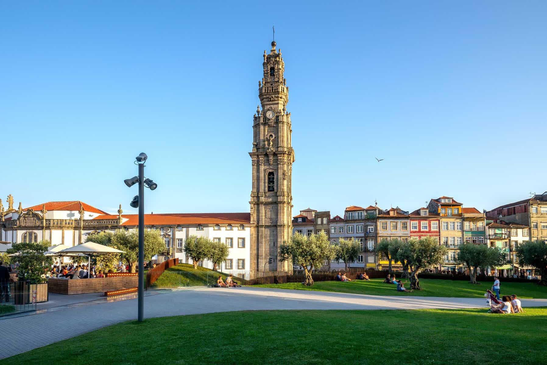 Clerigos Tower, a bell tower of Clerigos Church