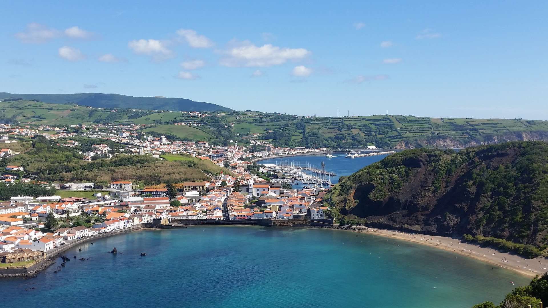 Azores - Portugal - Faial - Horta - view from Monte da Guia
