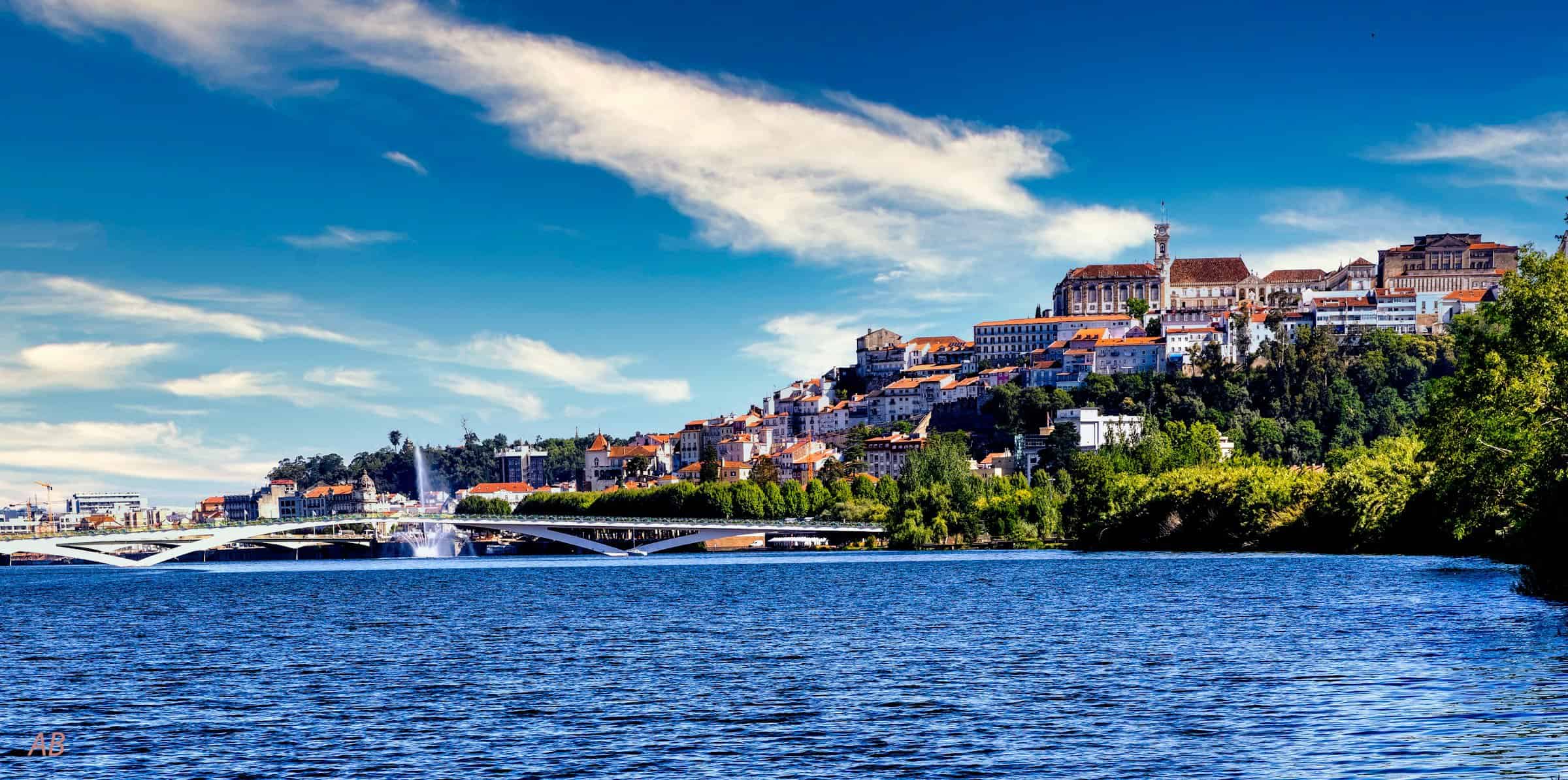 Coimbra - Portugal - panoramic view Mondego river