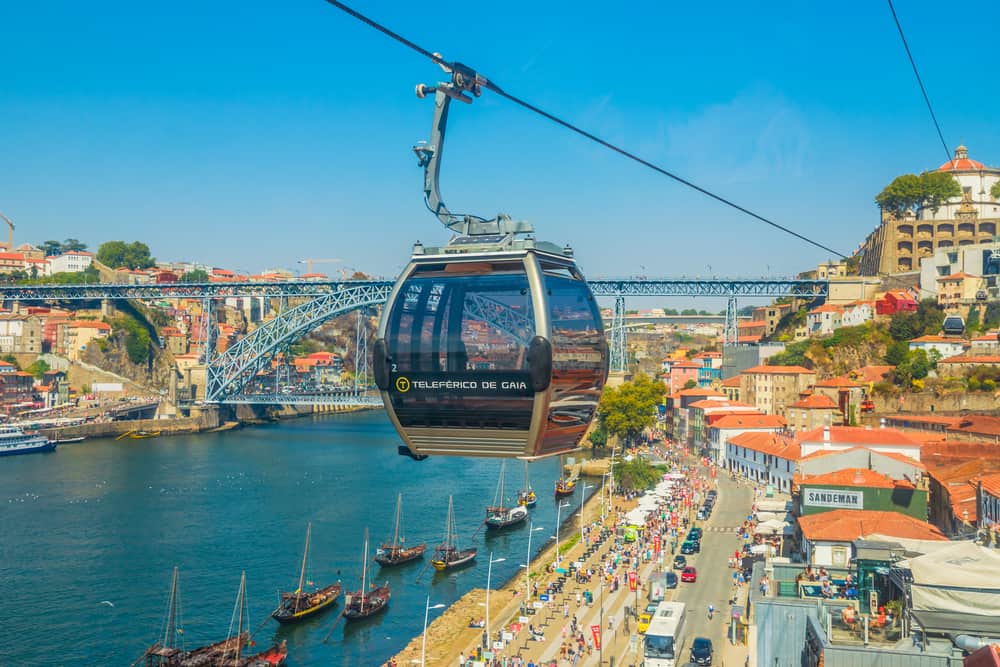 Travel insurance - cable car in Portugal