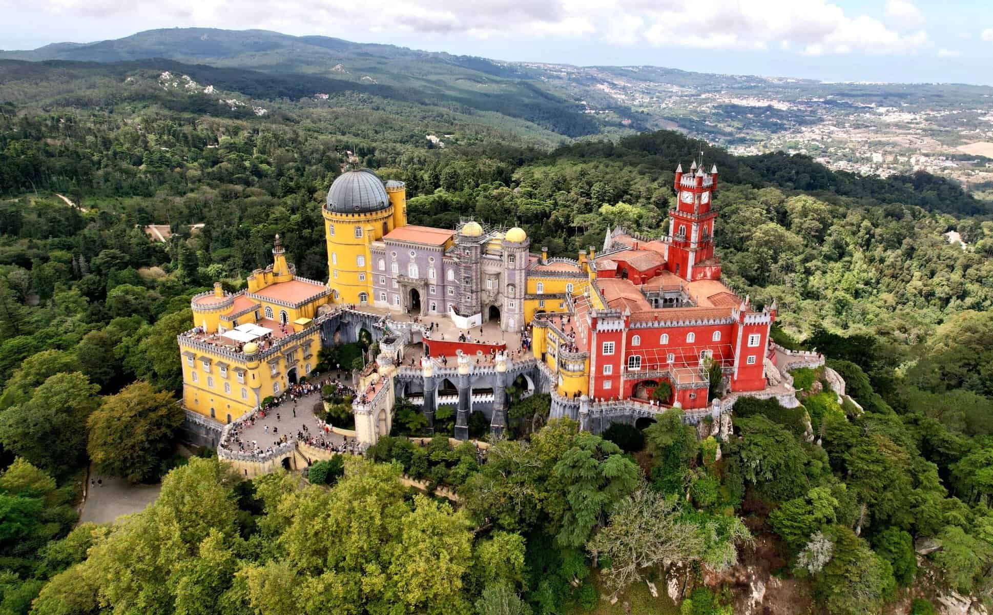 Sintra-Portugal-Palacio-Pena-aireal-photo