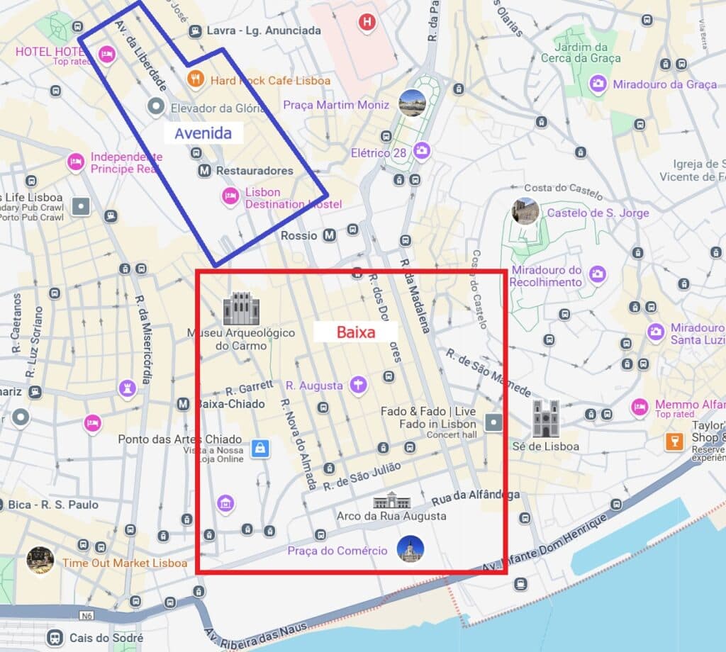 Lisbon-Map-where-to-stay-with-kids