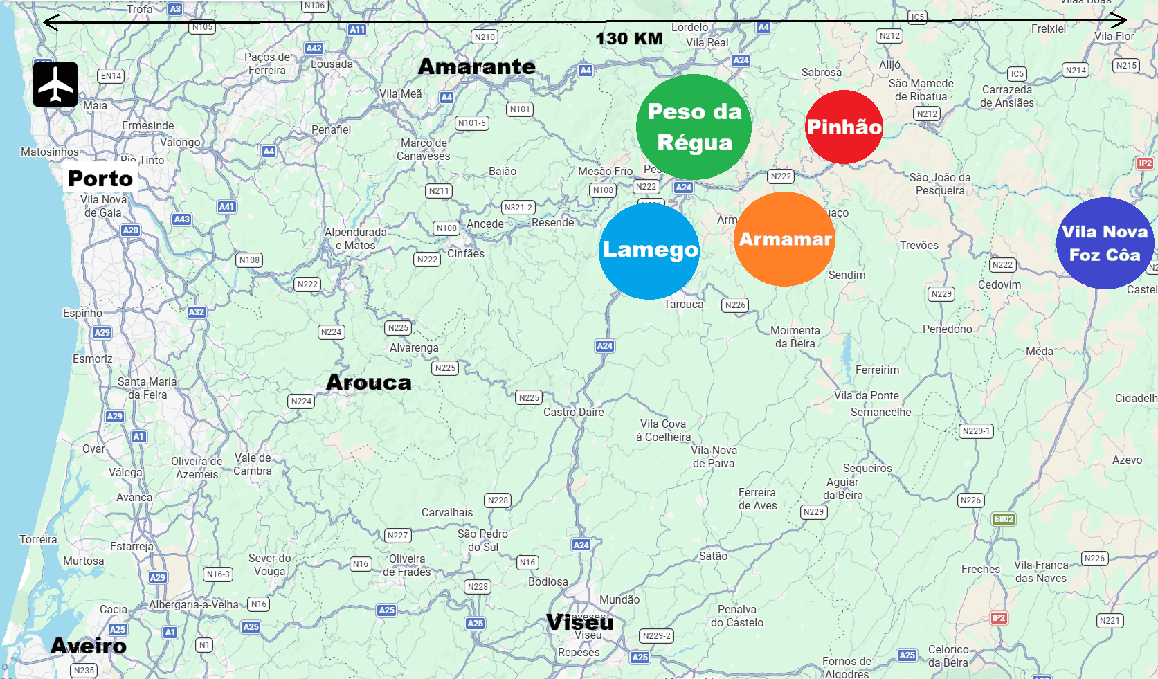Douro-Valley-Portugal-where-to-stay-map